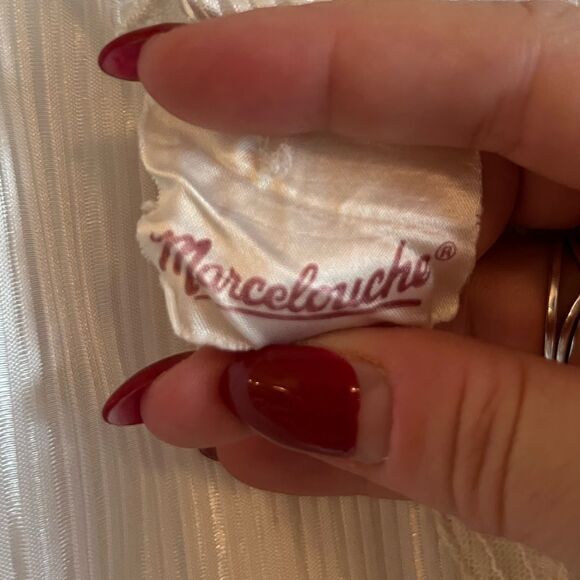 Vintage white nylon maxi slip dress - Picture 13 of 14